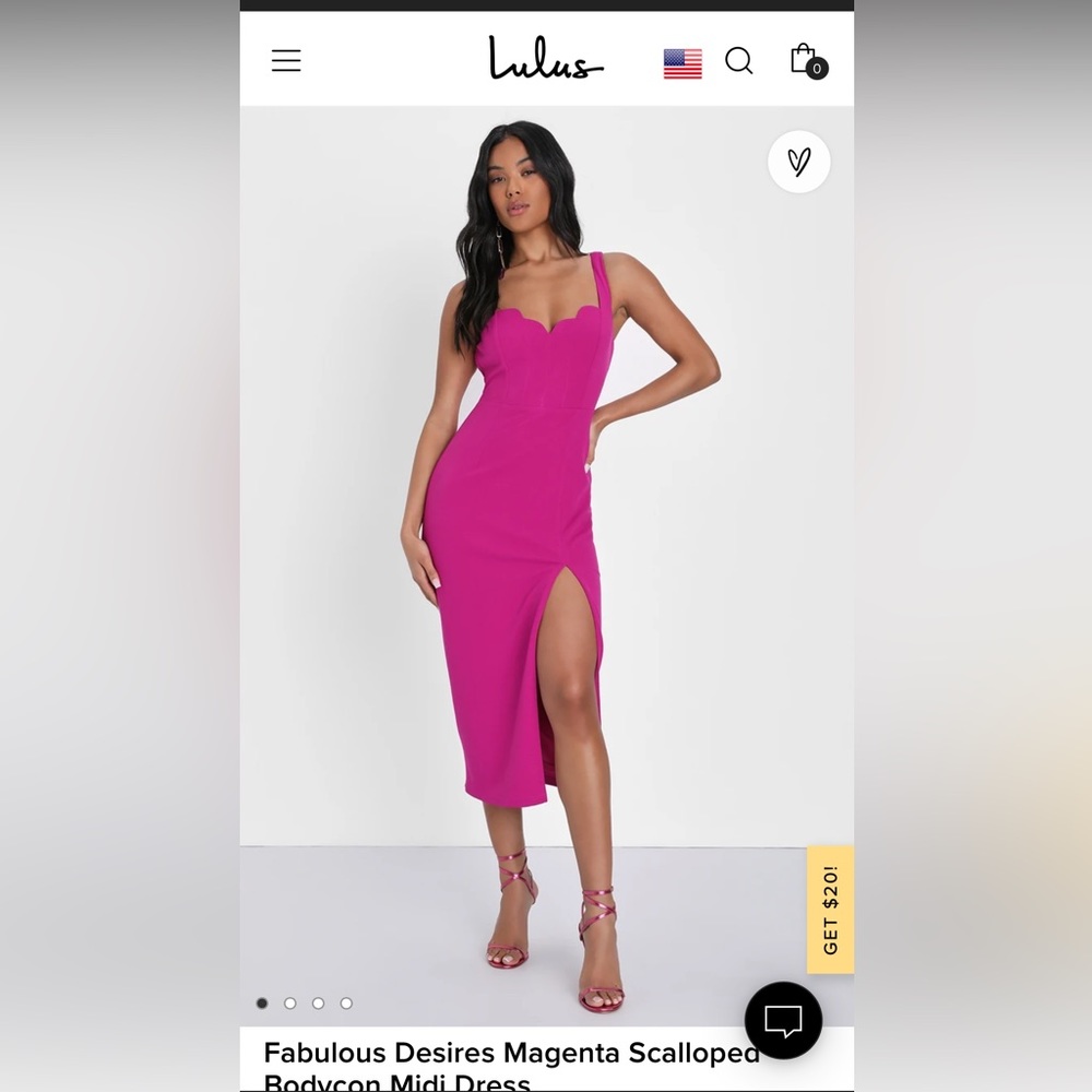 Beautiful magenta dress!